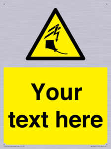 Custom warning kite flying near powerlines